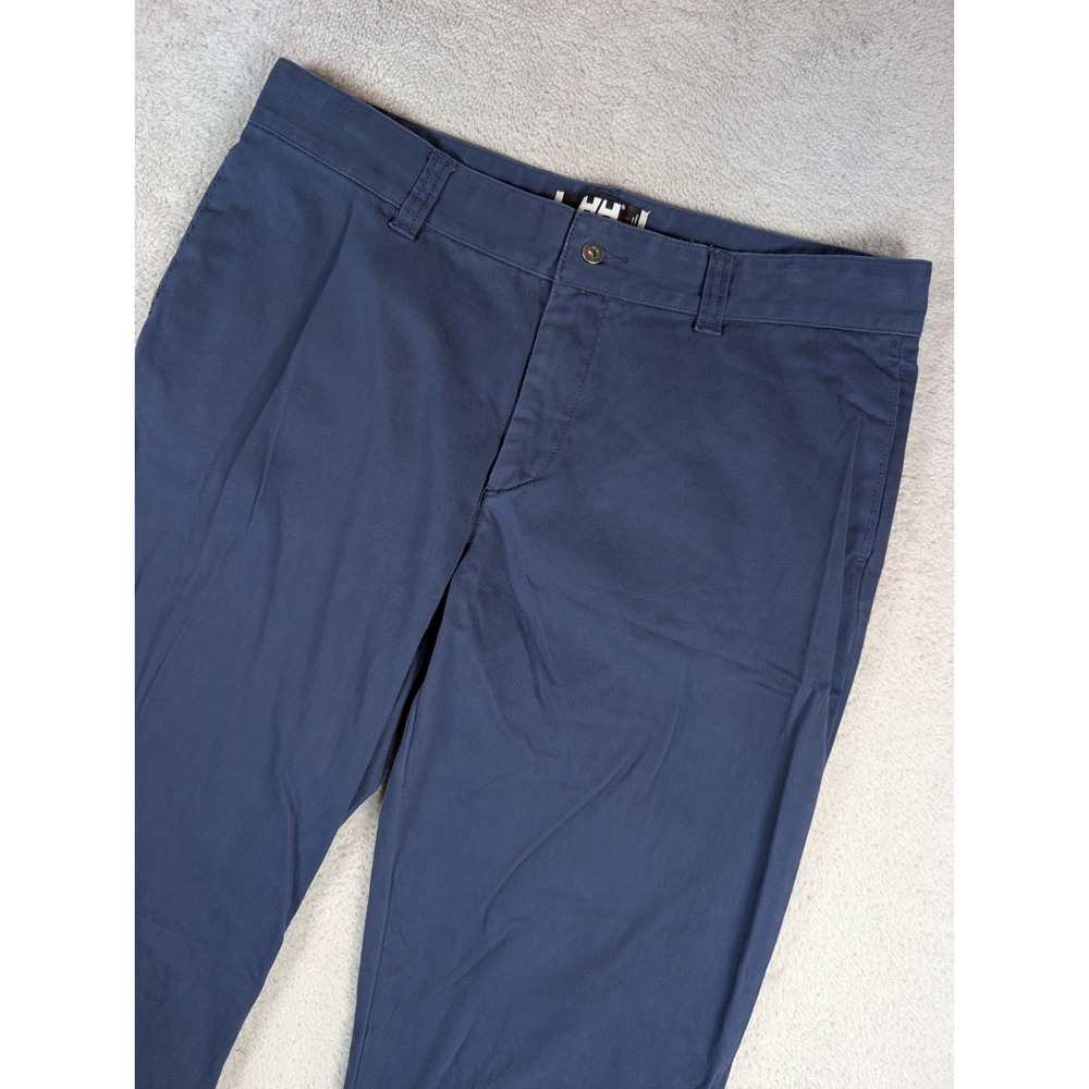 Helly Hansen Mens Navy Blue Stretch Cotton Chino Pants 34/34 BI 51667 K